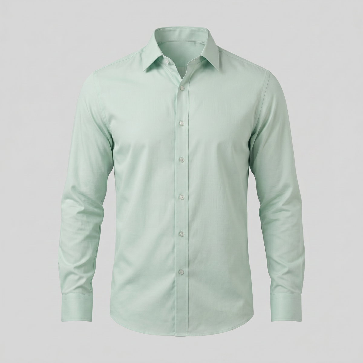 Men's Slim Fit Long Sleeve Dress Shirt - Formal Business