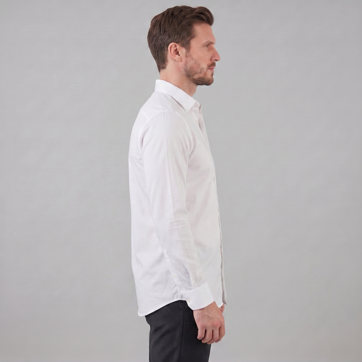 Men's Slim Fit Long Sleeve Dress Shirt - Formal Business