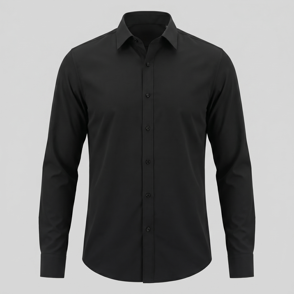 Men's Slim Fit Long Sleeve Dress Shirt - Formal Business