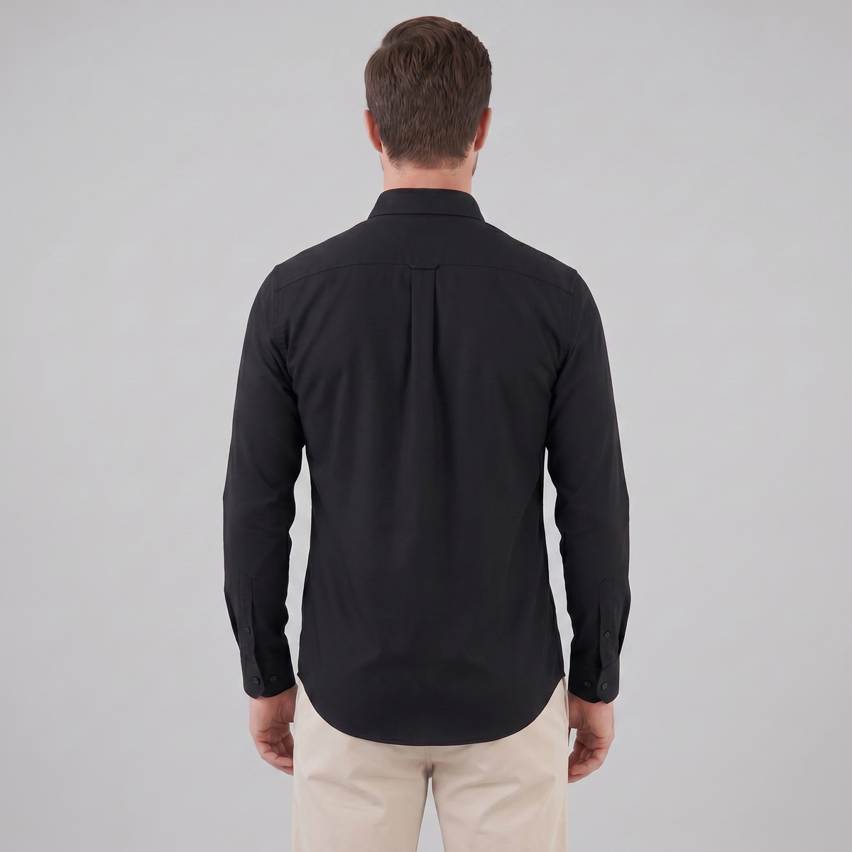 Men's Slim Fit Long Sleeve Dress Shirt - Formal Business