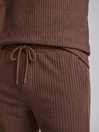 Men's Ribbed Knit Polo Set - 2-Piece Casual Co-Ord Outfit