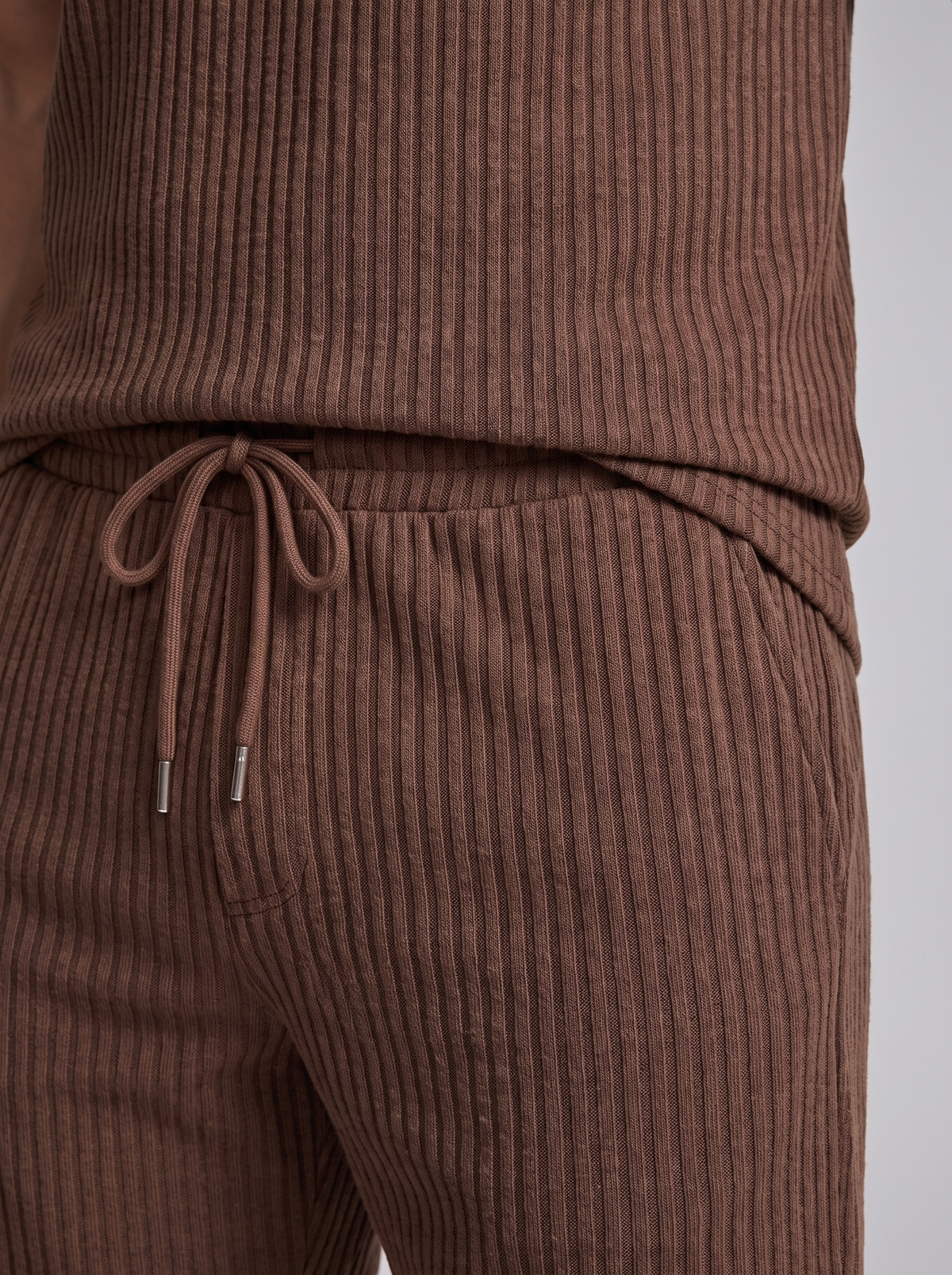 Men's Ribbed Knit Polo Set - 2-Piece Casual Co-Ord Outfit