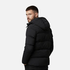 Men's Quilted Hooded Refined Puffer Jacket | Winter Coat
