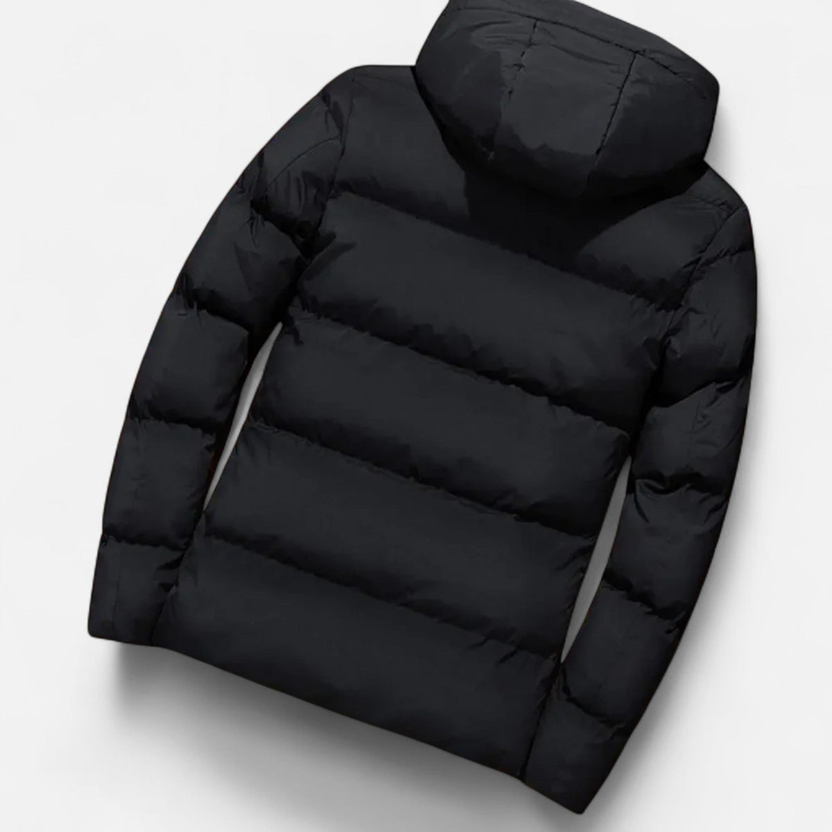 Men's Quilted Hooded Refined Puffer Jacket | Winter Coat