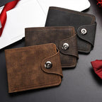 Men's Snap Leather Wallet | Slim Everyday Carry