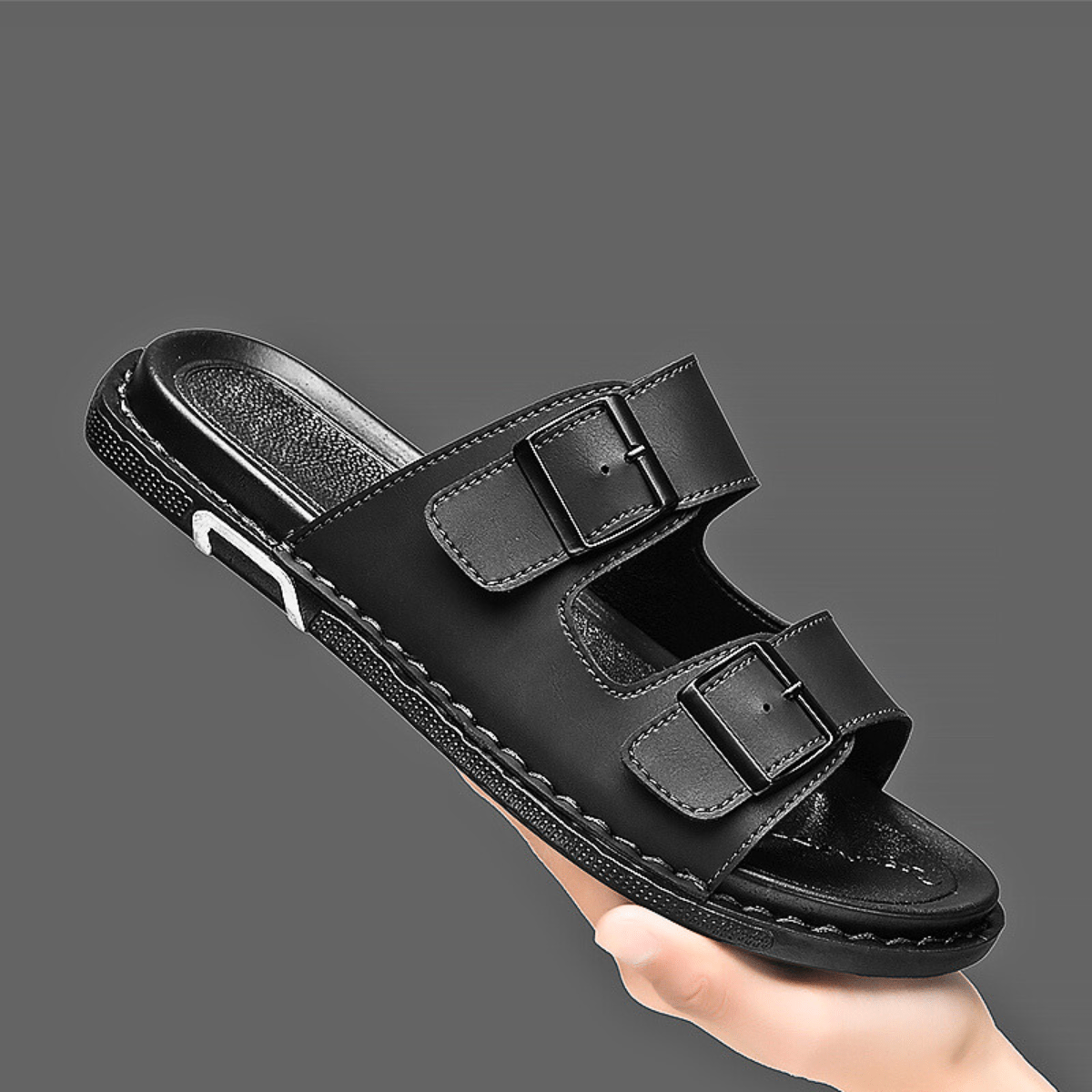 Men’s Marcello Leather Sandals – Casual Summer Shoes
