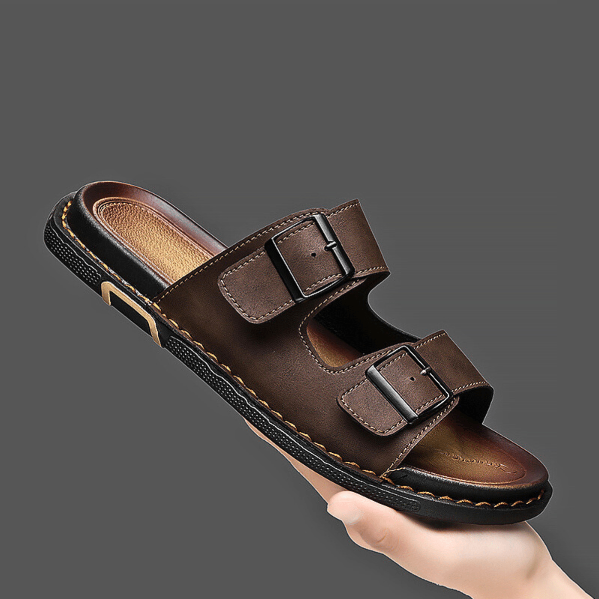 Men’s Marcello Leather Sandals – Casual Summer Shoes