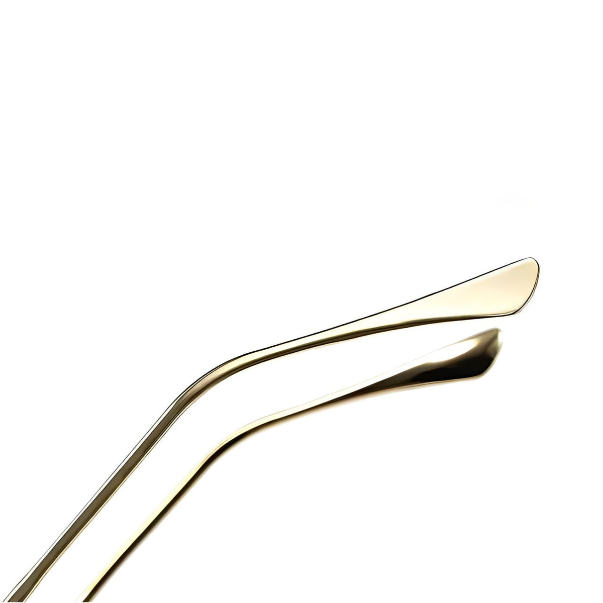 Mia Retro Square Gold Titanium Frame Sunglasses