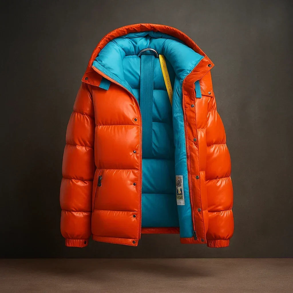 Men's Zip-Up Padded Puffer Jacket | Longline Winter Coat