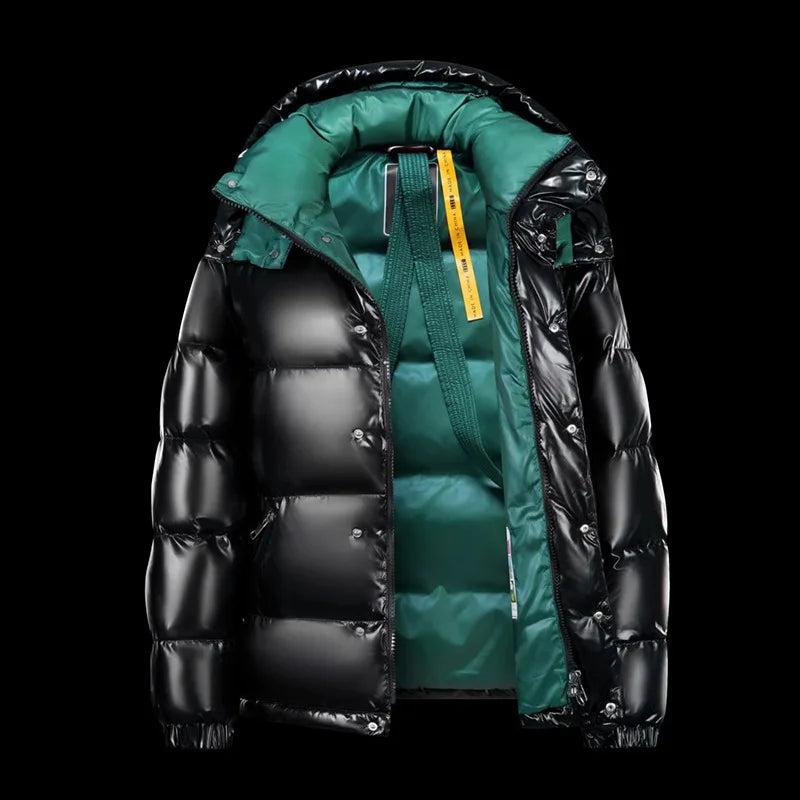 Men's Zip-Up Padded Puffer Jacket | Longline Winter Coat