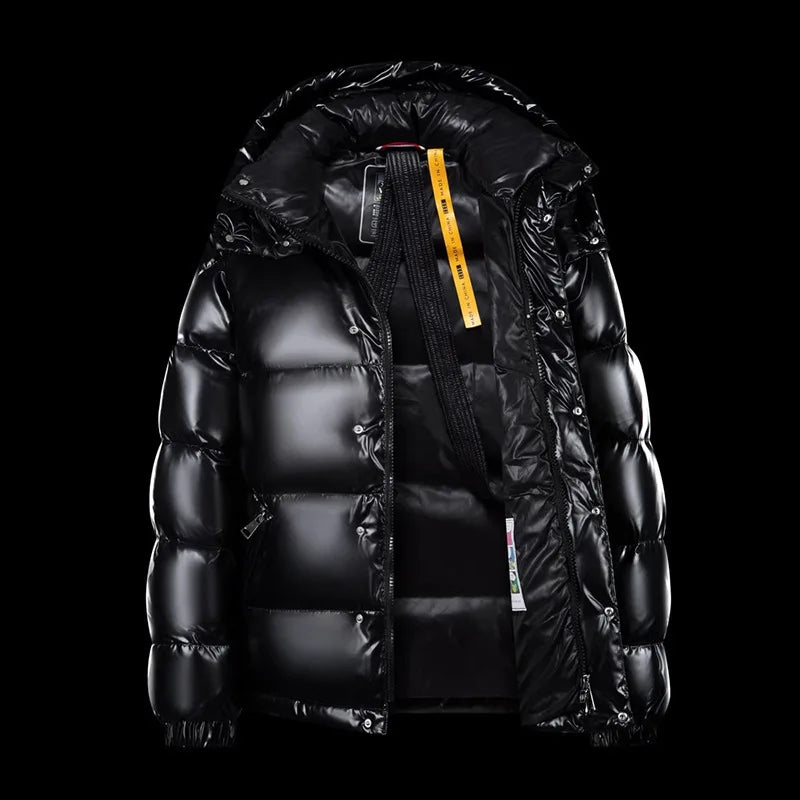 Men's Zip-Up Padded Puffer Jacket | Longline Winter Coat
